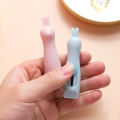 Cute Rabbit Cloud Color Mini Portable Utility Knife Paper Cutter Cutting Paper Razor Blade Office Stationery Cutting Supplies