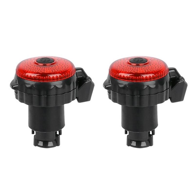 

2pcs Bicycles Handlebars Mirrors With Light Compacts Mountain Bicycles Mirrors for Cycling Safety 1