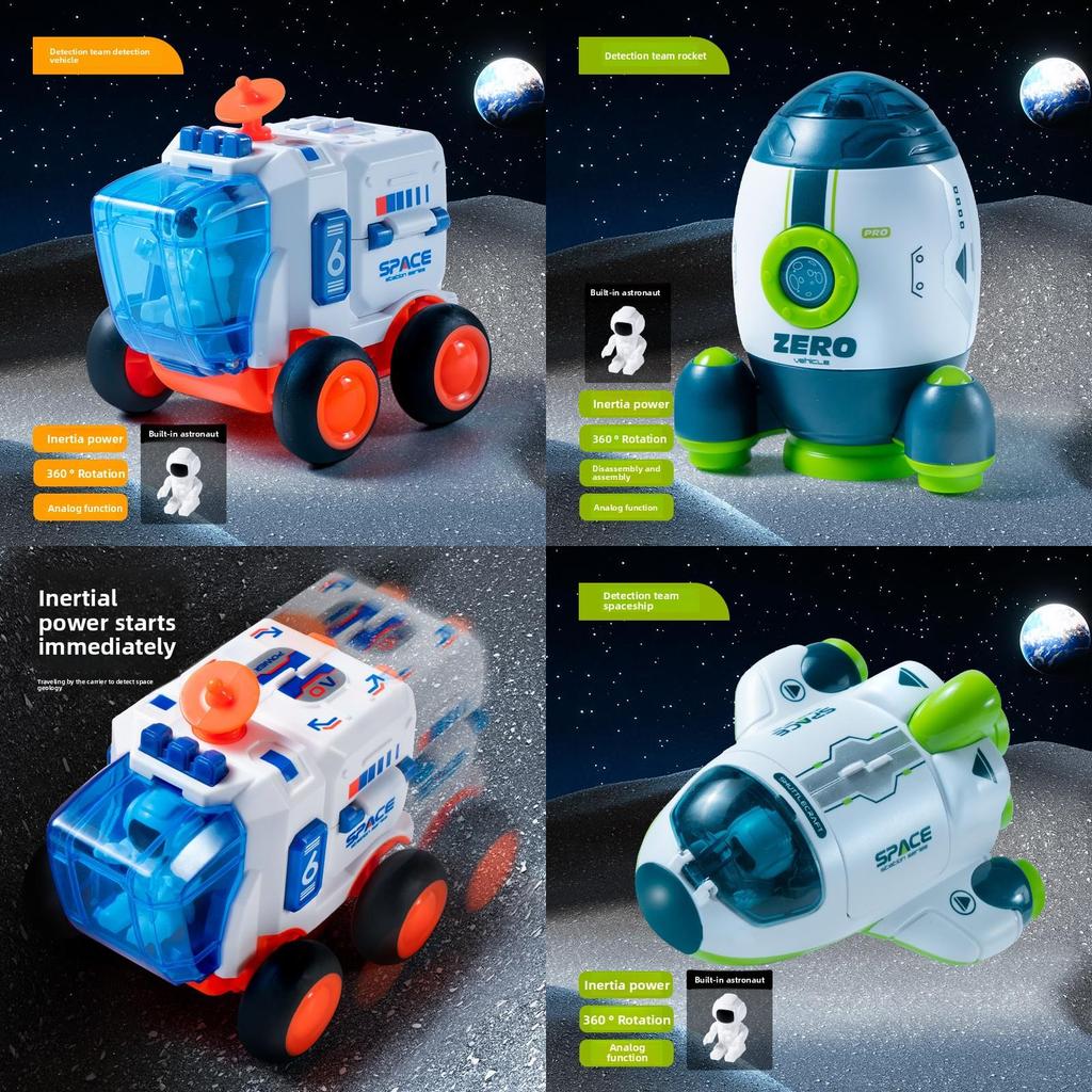 Space Exploration Astronaut Airplane Inertial Toy For Early Learning And Brain Development
