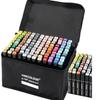 Fakale 3rd Gen Soft Tip Anime Double-Ended Marker Pen Set - 480 Colors, Alcohol-Based