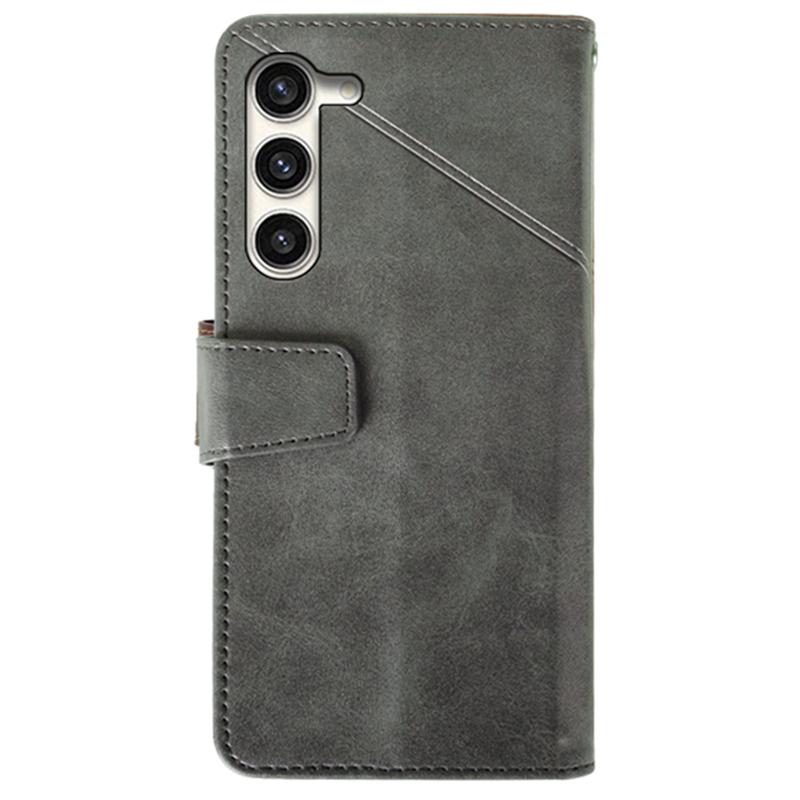 For Samsung Galaxy S24+ Calf Texture Leather Case Wallet Phone Cover
