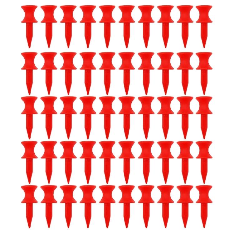 Golf-Tees, 6-Colors Each of 50pcs, Assorted Size 70mm/57mm/51mm/45mm/38mm/32mm