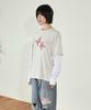Cabisi Check Twin Star Layered Ls Tee Oatmeal(Cv2Ffut578A)