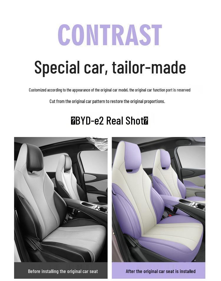 2024 BYD E2 All-Season Seat Cover & Universal Car Mat Set