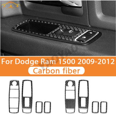 For Dodge RAM 1500 2009 2010 2011 2012 Car Interior Accessories Window Lift Switch Panel Decorative Decal Sticker Cover Trim