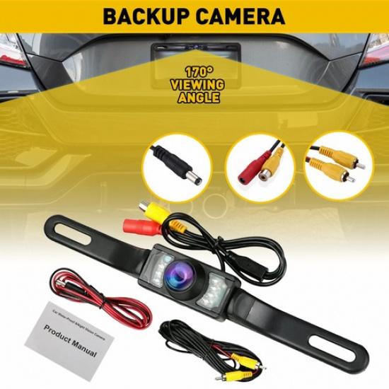 170 Rear Car Camera 7LED View Reverse Backup HD Night Parking Vision Waterproof