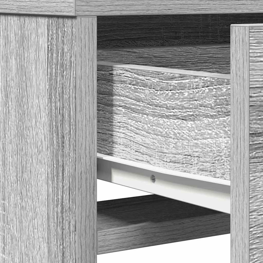 Makeup Table Grey Sonoma 50 x 41 x 140 cm Particleboard