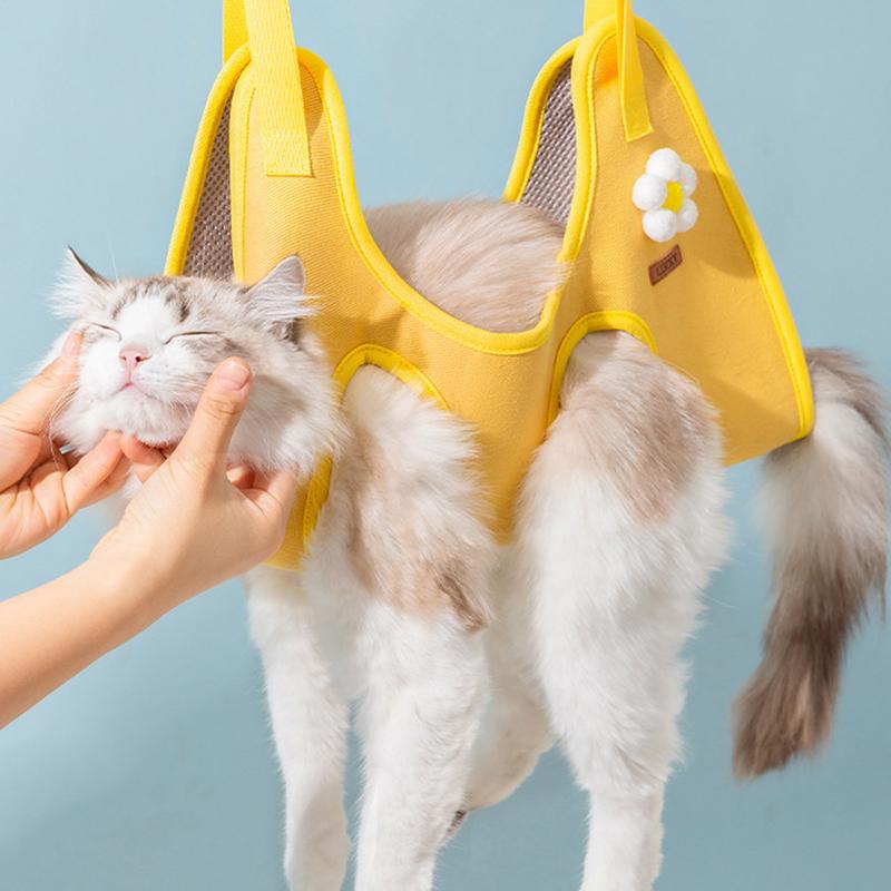 

Шлея для кішки для грумінгу Дихаюча шлея для грумінгу кішки Слінг для кішки Гамак для підстригання нігтів Слінг для грумінгу Сумка-обмежувач M