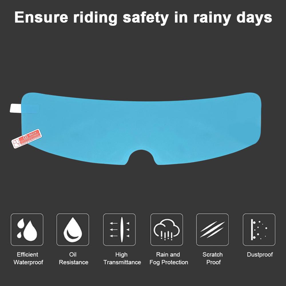 Motorradhelm-wasserdichte Linsenfolie, universelle Regen- und Nebelschutzfolie, transparente Linse