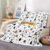 Halloween theme digital-printed polyester Bedroom velvet flannel soft sofa cover blanket Fleece sofa cover blankets for beds