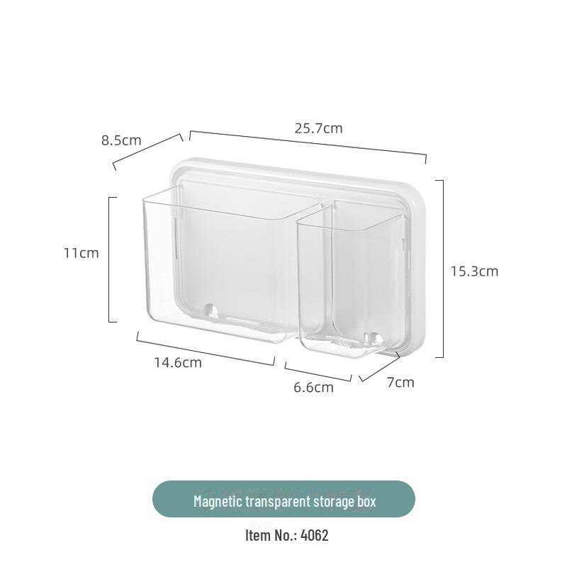 Magnetic Kitchen Storage: Wall-Mounted Refrigerator Shelf & Tissue Holder