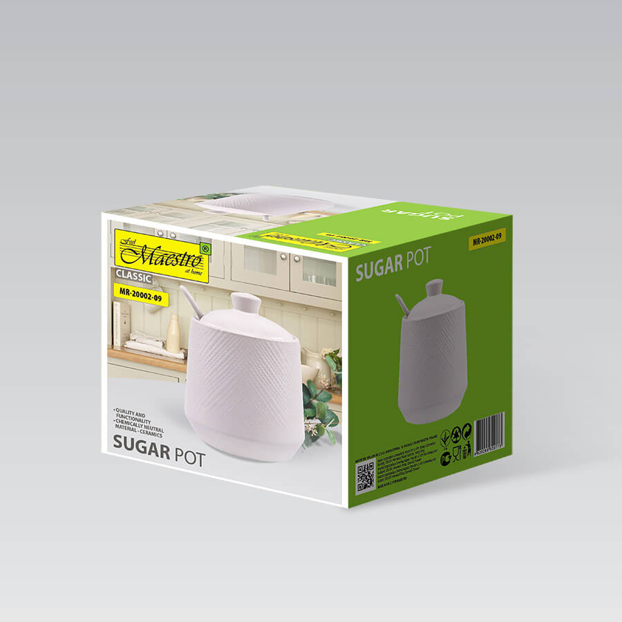 Ceramiczna Cukiernica Cukierniczka MAESTRO WHITE MR-20002-09