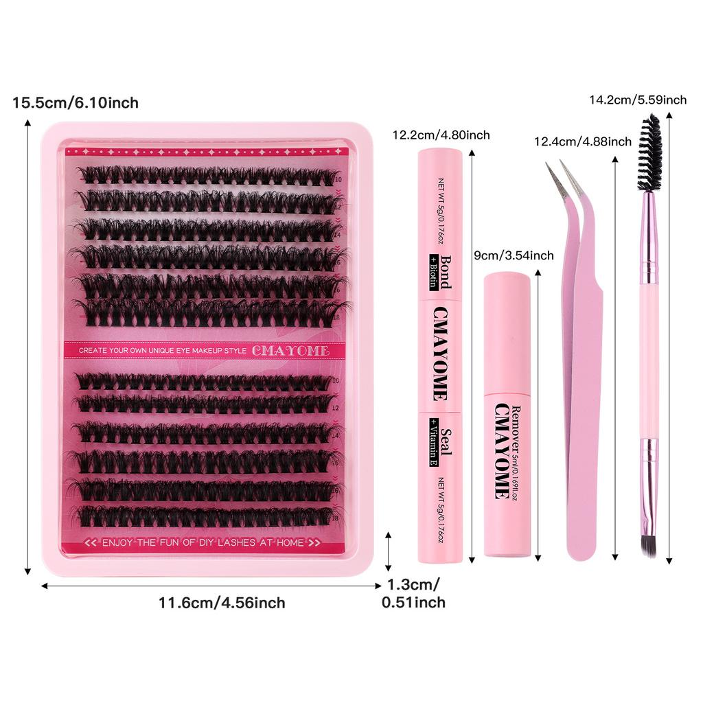 Dense D-Song Single Cluster False Eyelashes Daily Activities Diy Segmented Simulation Curled Eyelashes