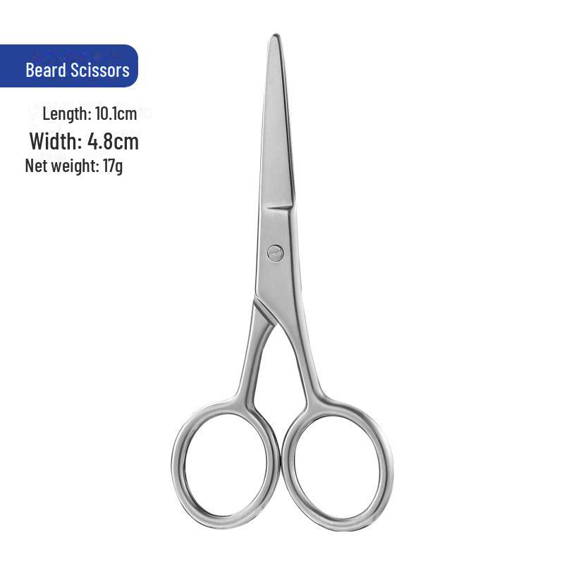 

Набор мужских немецких ножниц для стрижки волос в носу и бровях - круглая головка, ручной триммер для волос в носу и бровей Beard Scissors-Circular Scissors