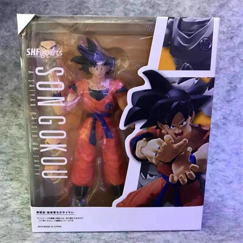 Figurine d'action 16cm Dragon Ball Super Saiyan 3 Goku SHF Anime Mobile PVC Poupée de Collection Figurine Kakarotto Son Goku Modèle Jouets