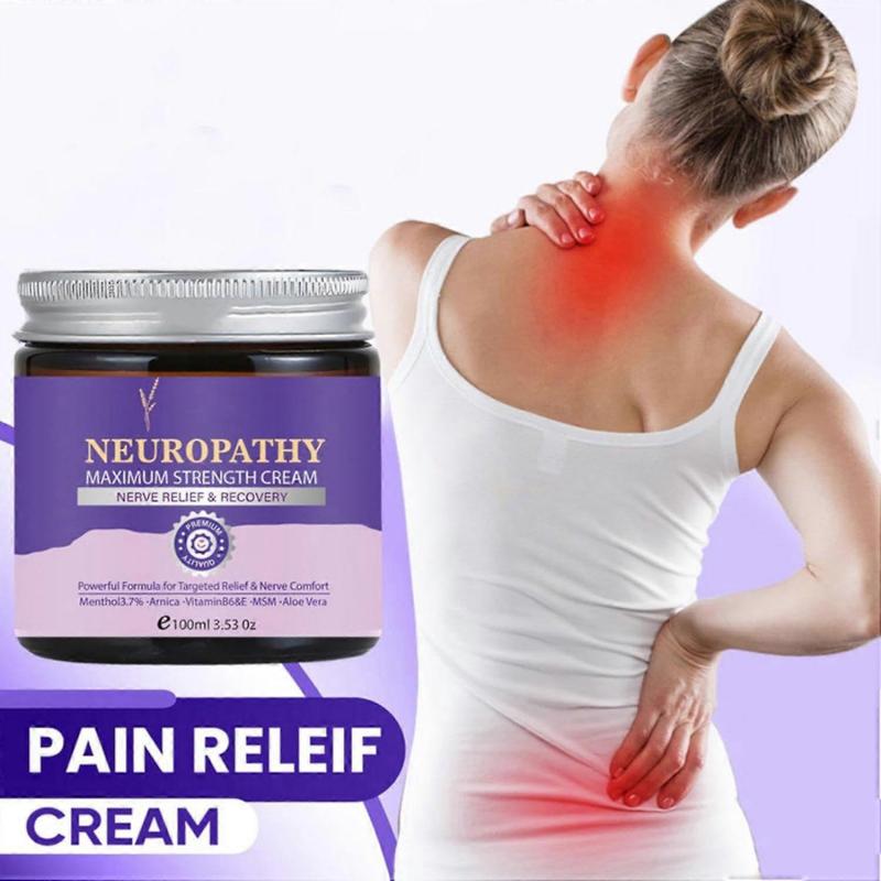 Neuropathy Maximum Strength Cream, Pain Relief, Natural Ingredients for Neck Foot