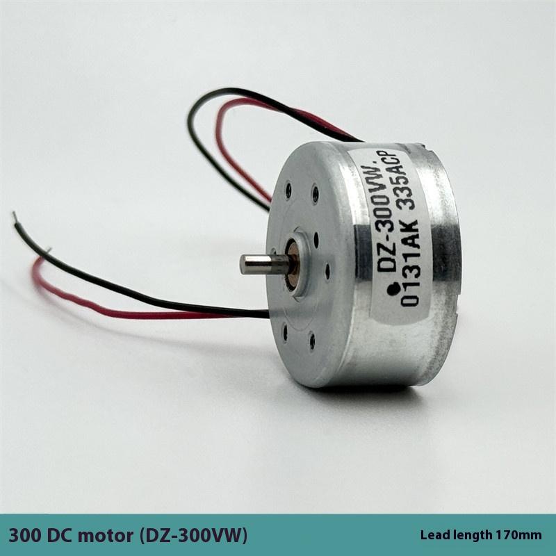 1 Piece 300 Micro Dc Motor 24Mm Round Spindle 2Mm Shaft 3V-6V 3.7V 5V 6V 7550Rpm For Diy Toys/Solar Power Models/Fan Projects