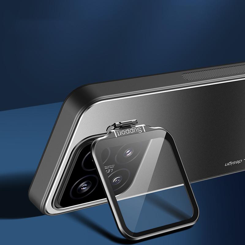 Pro Xiaomi 14 Pouzdro se stojánkem na objektiv Nárazuvzdorný kryt na telefon z PC+TPU