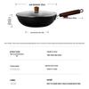 Chuda Wok 32cm Xuan Tie Iron Stir-Fry Pan with Honeycomb Pattern