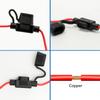 5/10Pcs Car Mini Waterproof Fuse Box Blade Type In Line Fuse Holder Power Socket 18AWG for 2V 30A Car Motorcycles Car Fuse Box