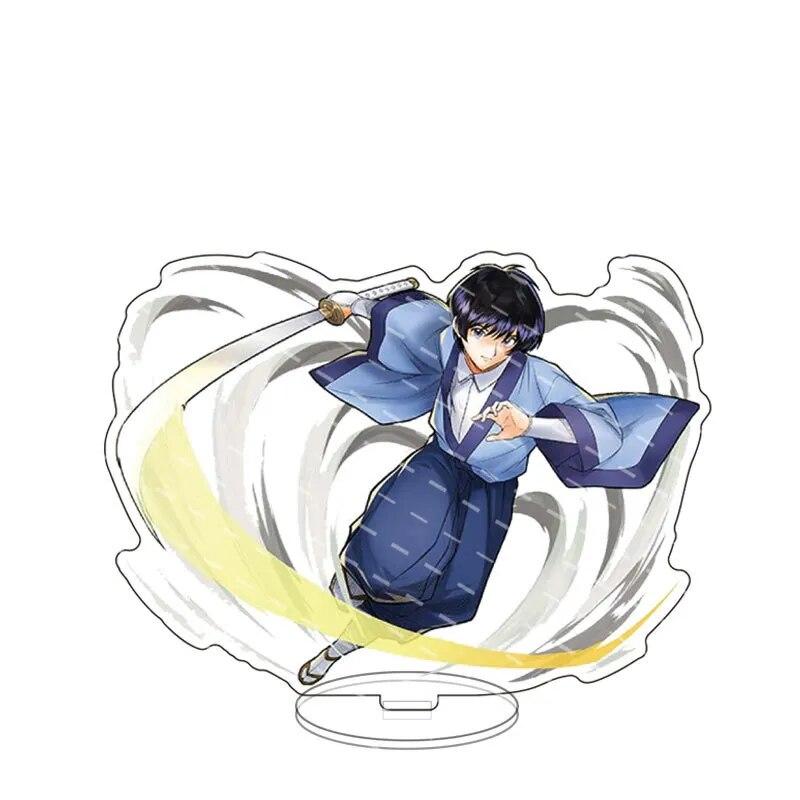 Anime Rurouni Kenshin Stand Action Figure HIMURA KENSHIN Tomoe Yukishiro Acrylic Standing Model Plate Holder Cosplay Collection