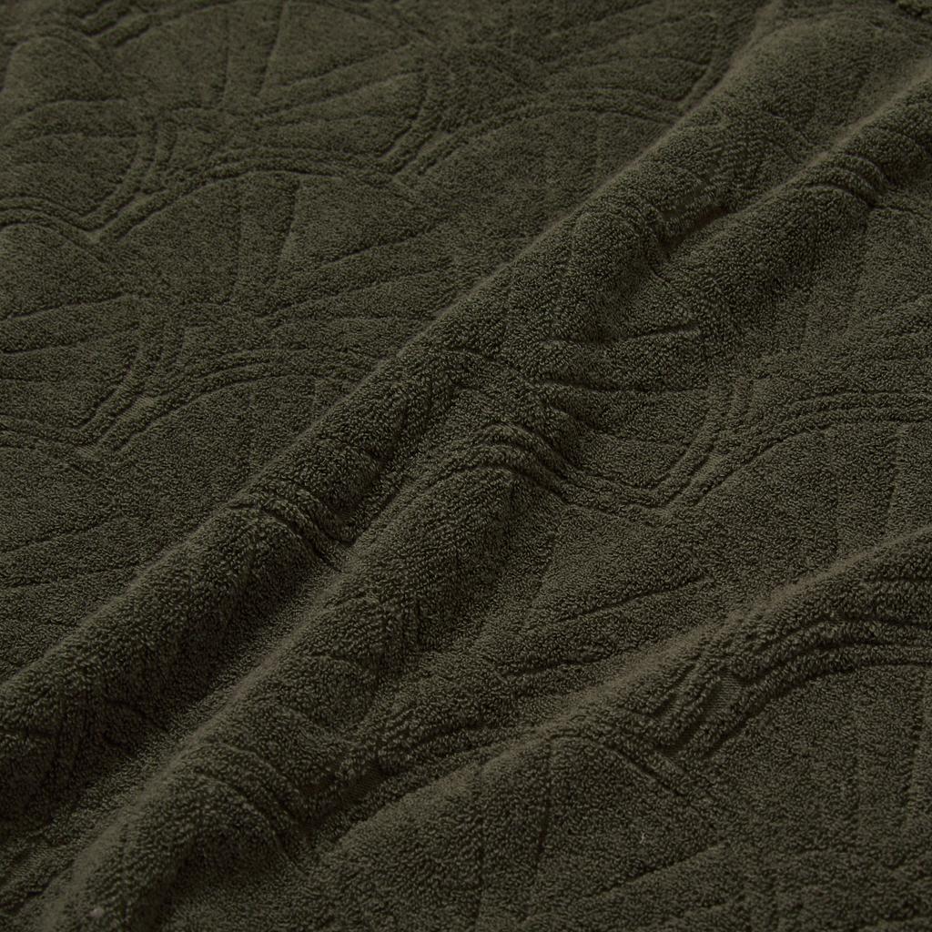 Penfield Resort Shell Pattern Terry Half Pullover Olive_Fr2Kt203