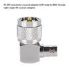 1PCS UHF PL 259 Male To BNC Female Right Angle Adapter RF Coaxial Adapter Connector