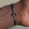 Noter Men Leather Bracelet Stainless Steel OT Buckle Bangle Pulsera De Cuero Wrap Braslet Locomotive Hiphop Rock Braclet Pulsera