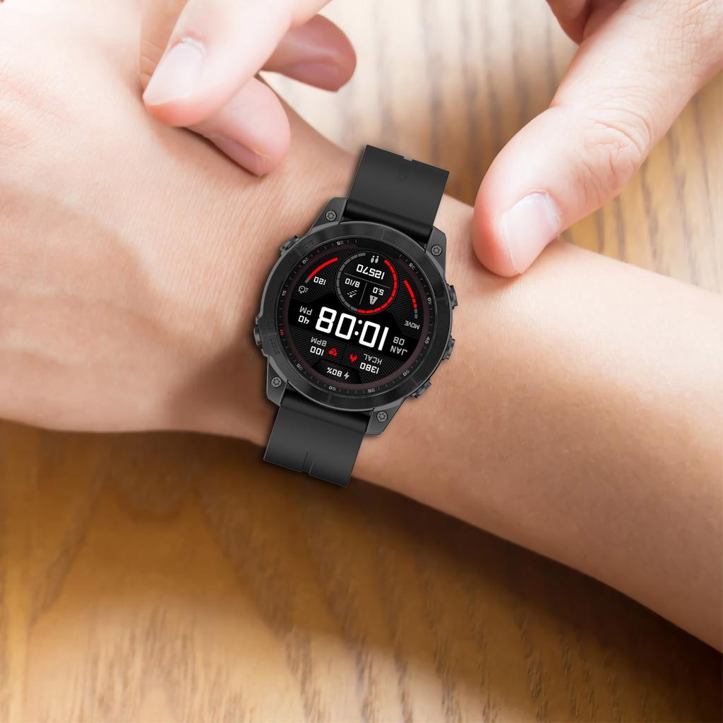 Silicone Watch Band for Garmin Fenix 8 43mm/Forerunner 570 42mm/Fenix 7S/6S/5S,Magnetic Buckle 20mm Sport Strap with Tools