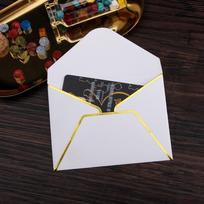 20pcs/batch Thickened Membership Card Retro Transparent Envelope, High-end Hot Stamping Card Small Envelope