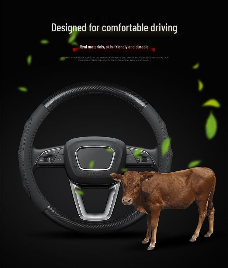 Jaguar Steering Wheel Cover: XEL, XFL, F-PACE, XJ, Suede & Leather, All-Seasons