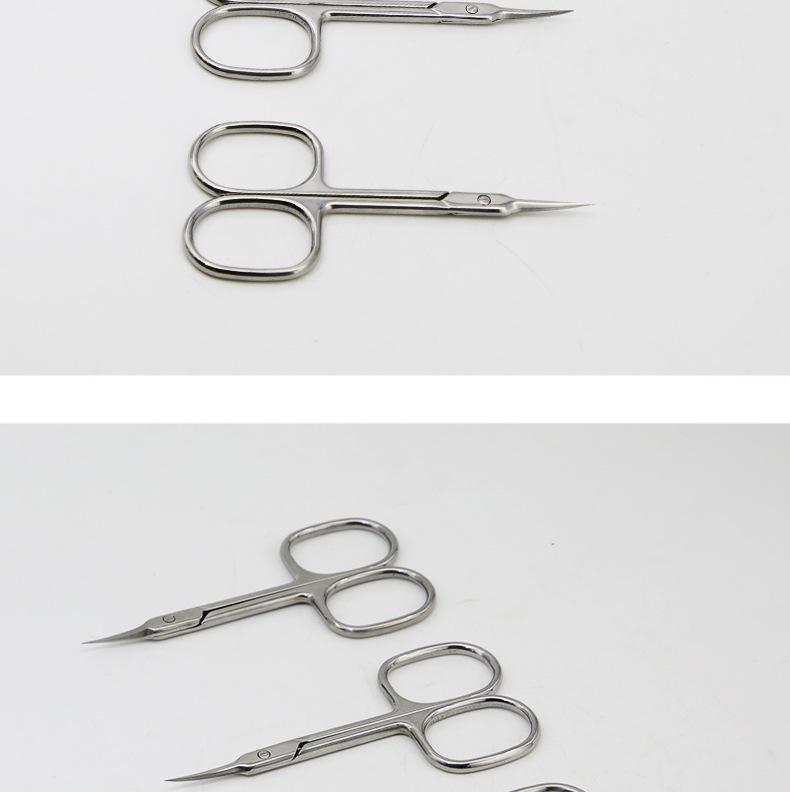 Stainless Steel Pointed Cuticle Scissors - Professional Manicure Tool for Delicate Skin Removal.