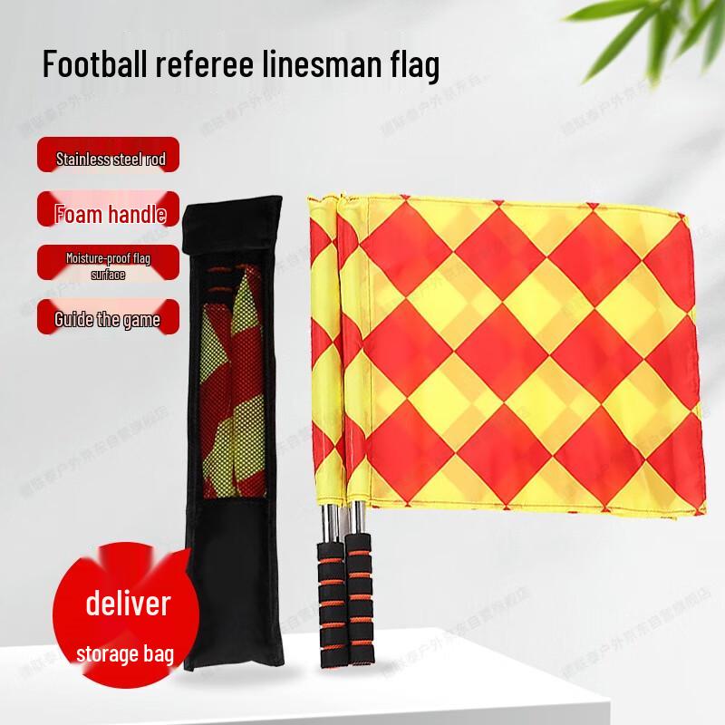 Football Referee Flag and Card Set