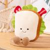 Cartoon Egg Plush Toy Expression Food Bread Toast Series Breakfast Doll Fun Decoration Pillow Baby Soothing Doll Gift
