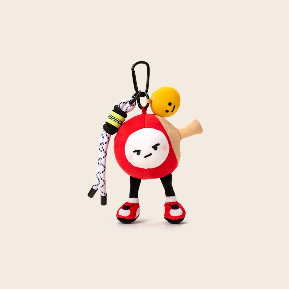 Collection Table Tennis Doll Pendant Fluffy Sports Plush Keychain  Birthday Xmas Gift