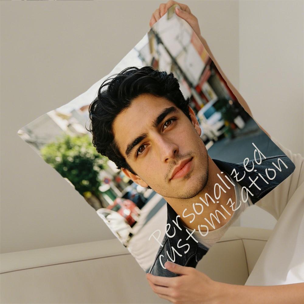 1Pc Personalized Custom Pillowcase Featuring Your Design Image Text, Soft Skin-Friendly Comfortable Pillow Cover for Home Living Room