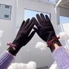 Thickened Plush Winter Driving Gloves Windproof Material Women Fleece Gloves  for Women