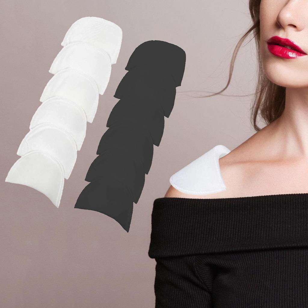 5 Pairs Shoulder Pad Sewing Shoulder Pad Sponge Pad for Blazer Shirt Clothes Suit Coat Jackets High Low Shoulders