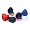 Heart-Shaped LED Light Jewelry Box for Rings & Necklaces