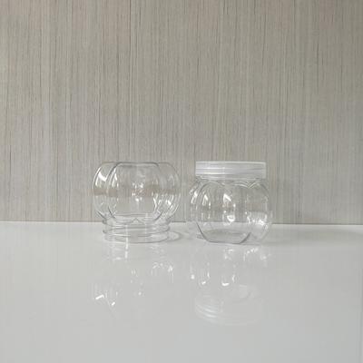 5 Stück 150 ml Kürbisglas Transparentes Plastikglas mit Deckel Süßigkeiten Kekse Getreide Tee Gewürz Vorratsbehälter Küchenbedarf