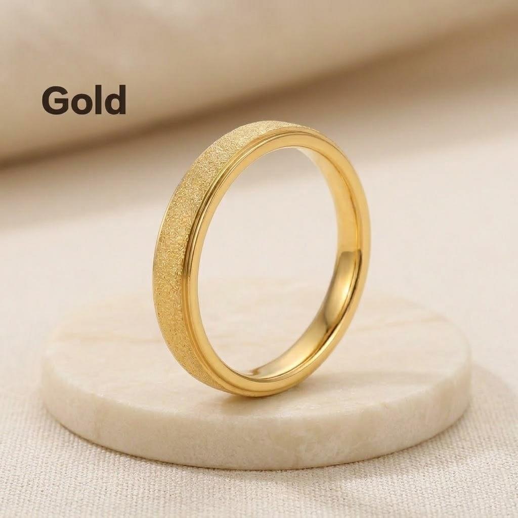 Silberne Frosting Partnerringe für Hochzeit Verlobung Schmuck Geschenke Geburtstagsgeschenk Liebhaber Partnerringe für Männer und Frauen
