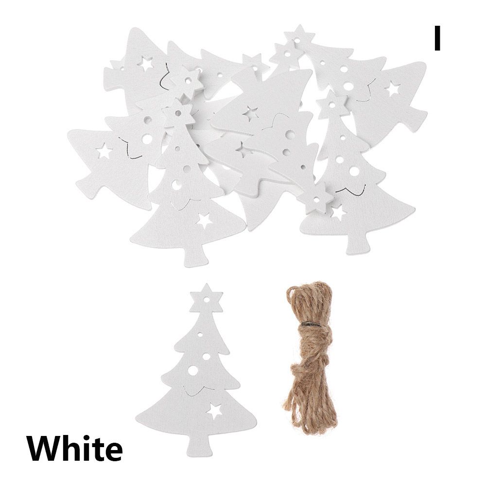 DIY Gifts Drop Pendant Christmas Tree Decoration Santa/Elk/Angel Wooden Ornaments Xmas Hanging