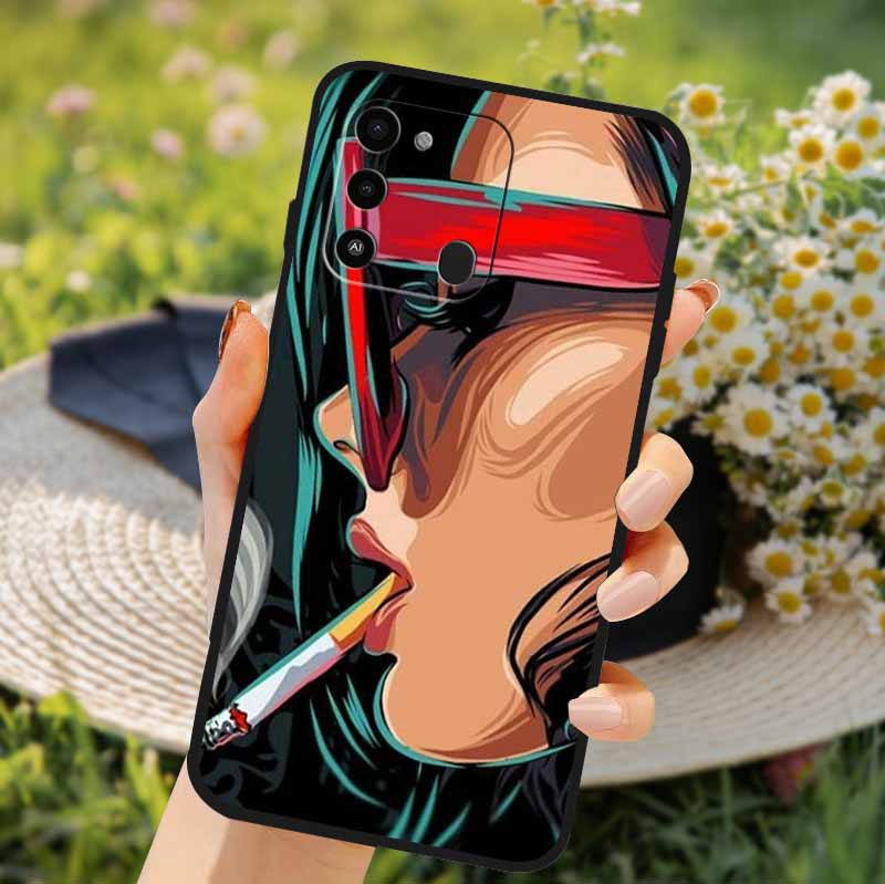 For Tecno Spark GO 2022 Case 2024 Cat Cartoon Soft TPU Silicone Phone Case For Tecno Spark 8C Cover Protective Spark8C KG5k KG5j