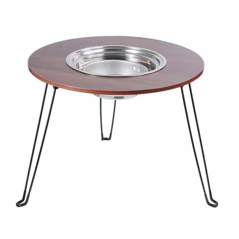 Outdoor Folding Multifunctional Charcoal Stove Table