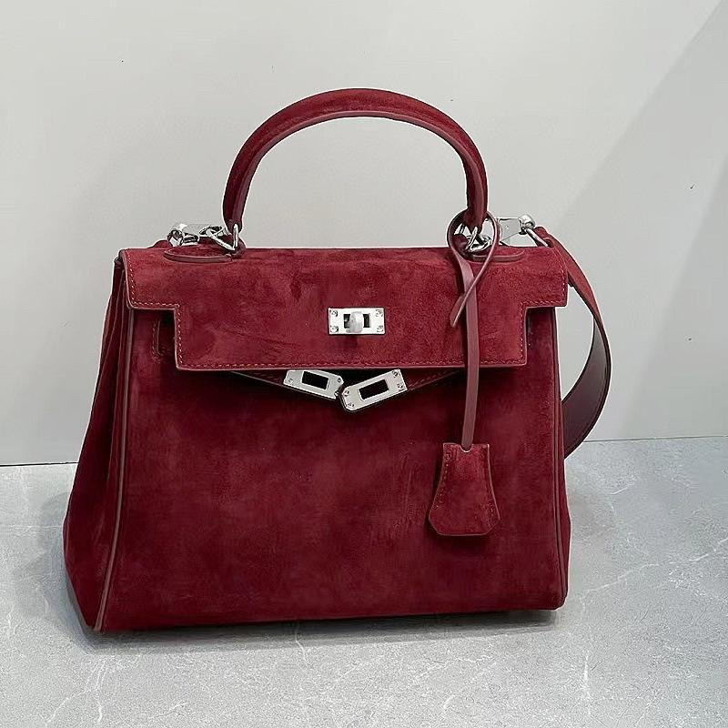 

Новая осенне-зимняя сумка с широким плечевым ремнем из матовой кожи, замшевая, из коровьей кожи первого слоя, портативная, на одно плечо, сумка-мессенджер, с высоким чувством 25