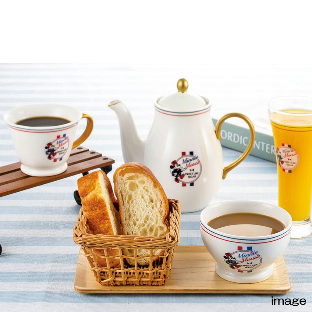 SunArt Disney Minnie Mouse Cafe au Lait Bowl, Approx. 400ml, Tricolor (SAN3920)