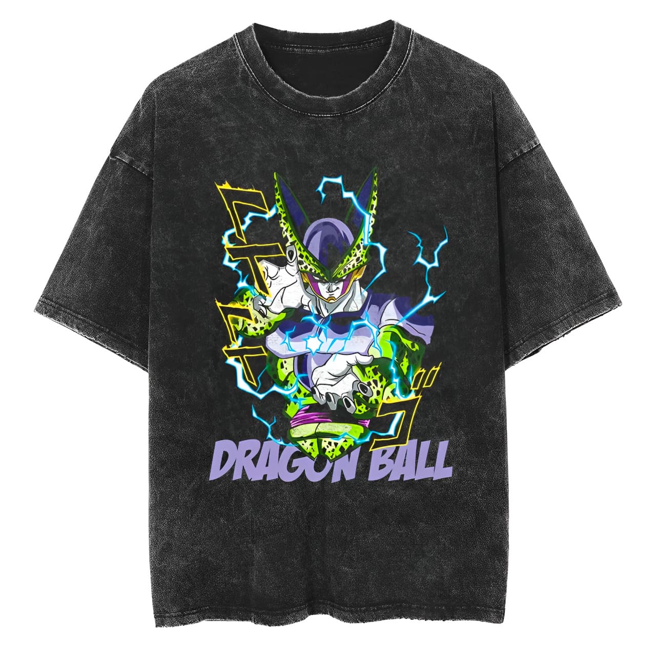 

Dragon Ball Goku Super Saiyan Anime Printed Tshirt Mens and Womens Washed Tshirt High Quality Vintage Cotton Tshirt XL