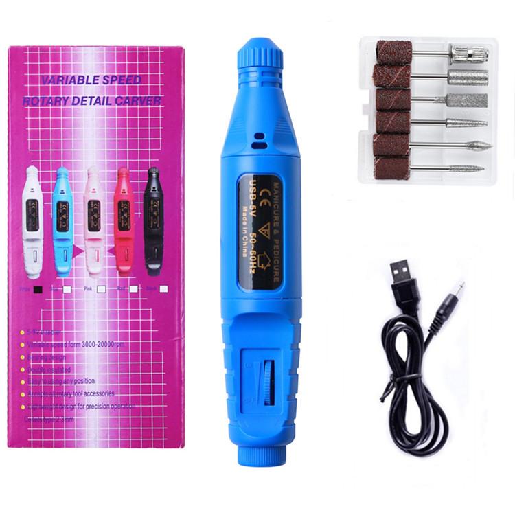 Portable Electric Nail Grinder Set - Mini Manicure Tool Kit