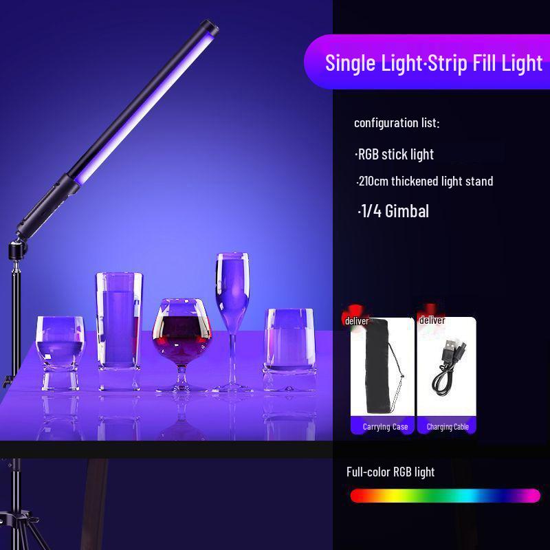 Portable RGB LED Fill Light Bar for Professional Photography and Night Scenes