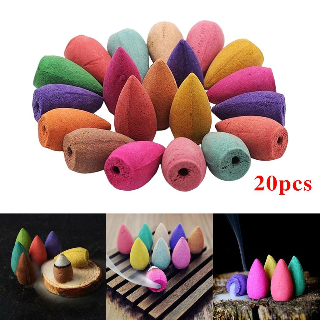 

20шт дымовой конус обратного потока для йоги, спа-медитации